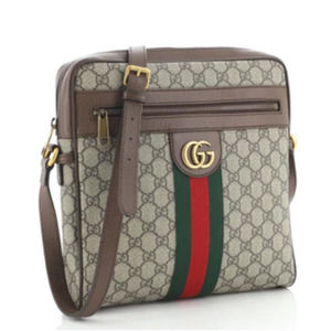 Gucci Brown/Beige GG Supreme Canvas Ophidia Messenger Bag